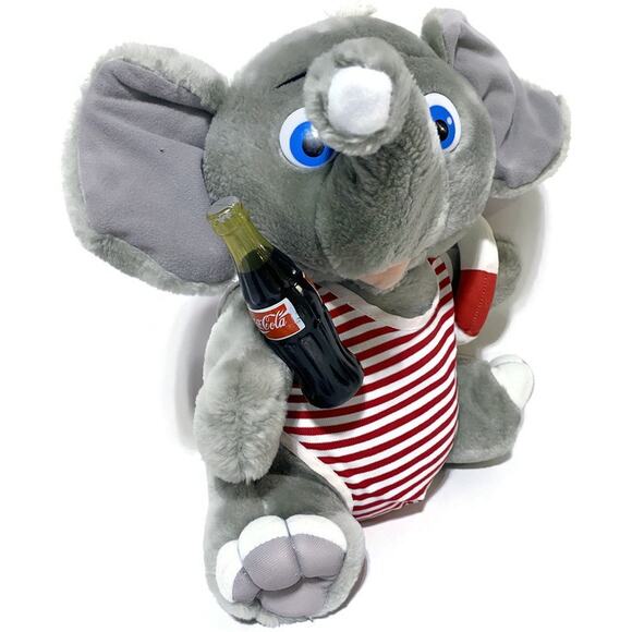 Coca Cola Elephant in Swimsuit with Life Ring Vintage 1993 12" Tall - Picture 2 of 4